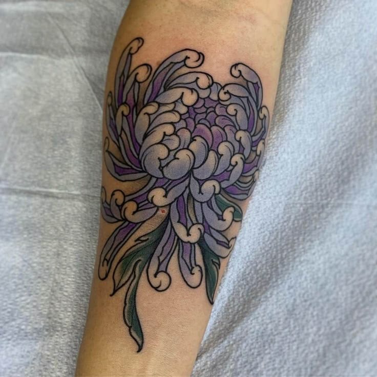 Japanese Purple Traditional Tattoo Tattoo Design