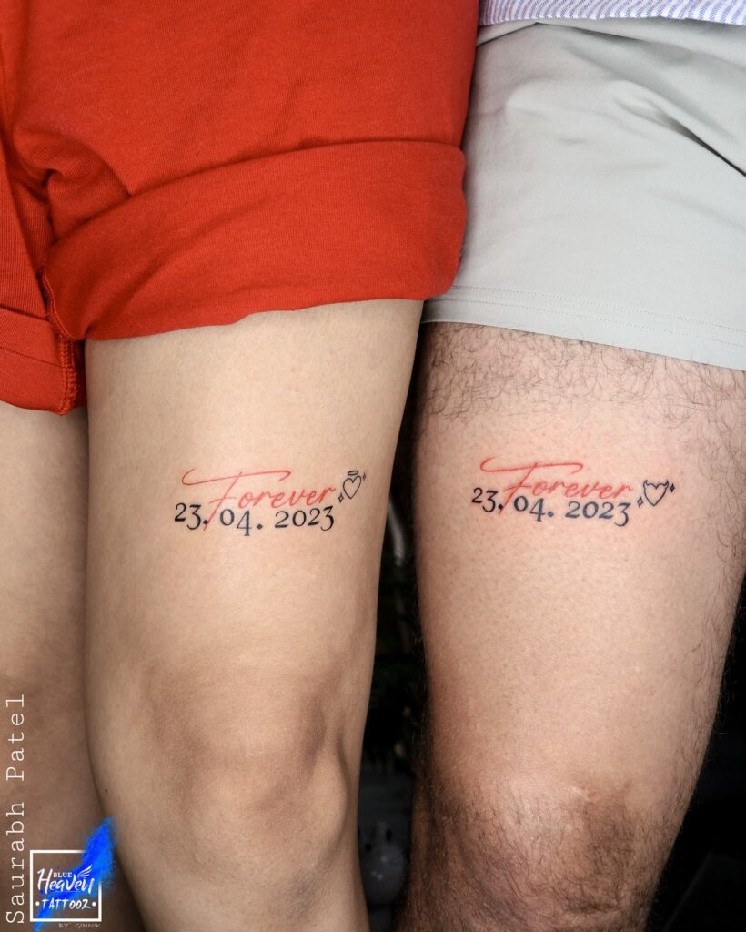 Forever Date Couple Tattoos Tattoo Design