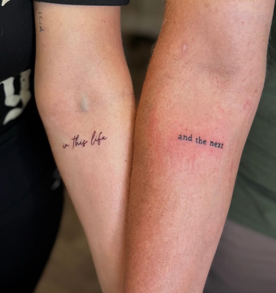 In This Life and The Next Tattoo Tattoo Design