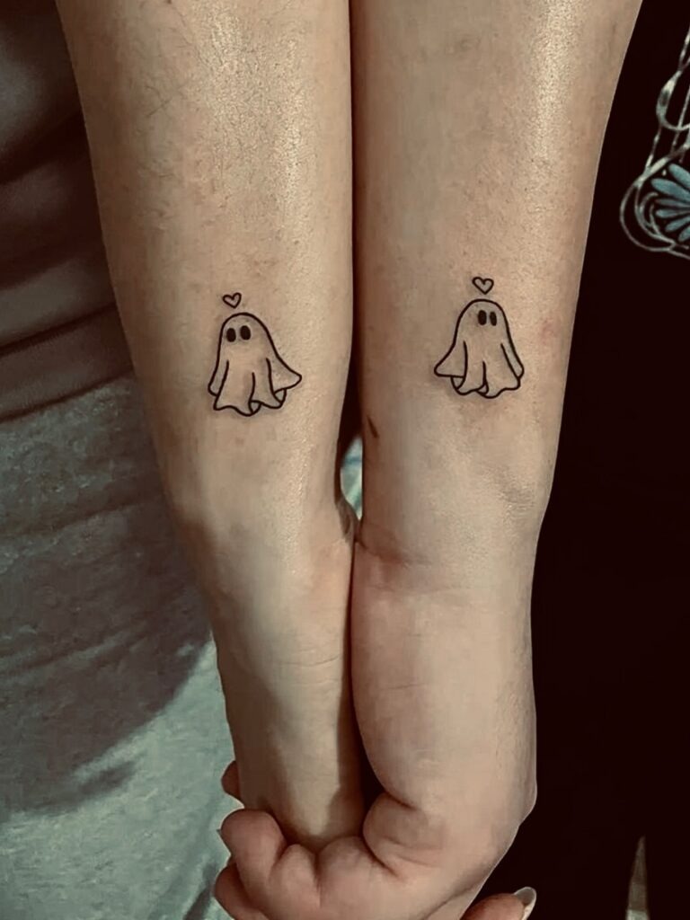 Matching Ghost Couple Tattoos Tattoo Design