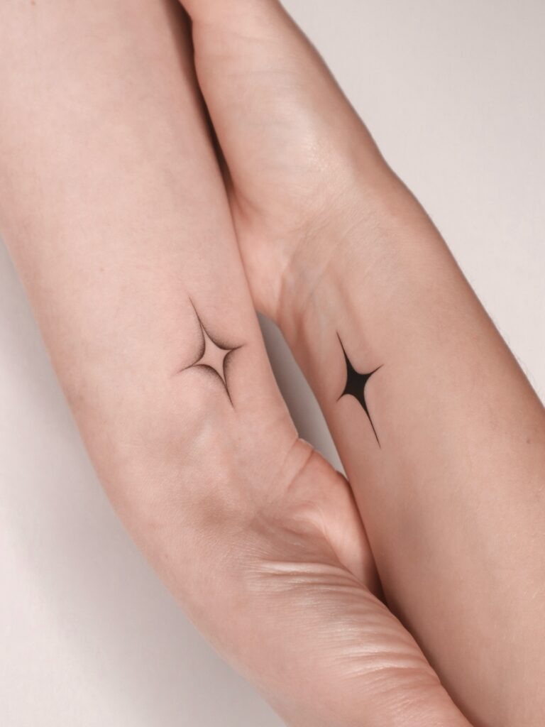 Matching Starburst Tattoos Tattoo Design