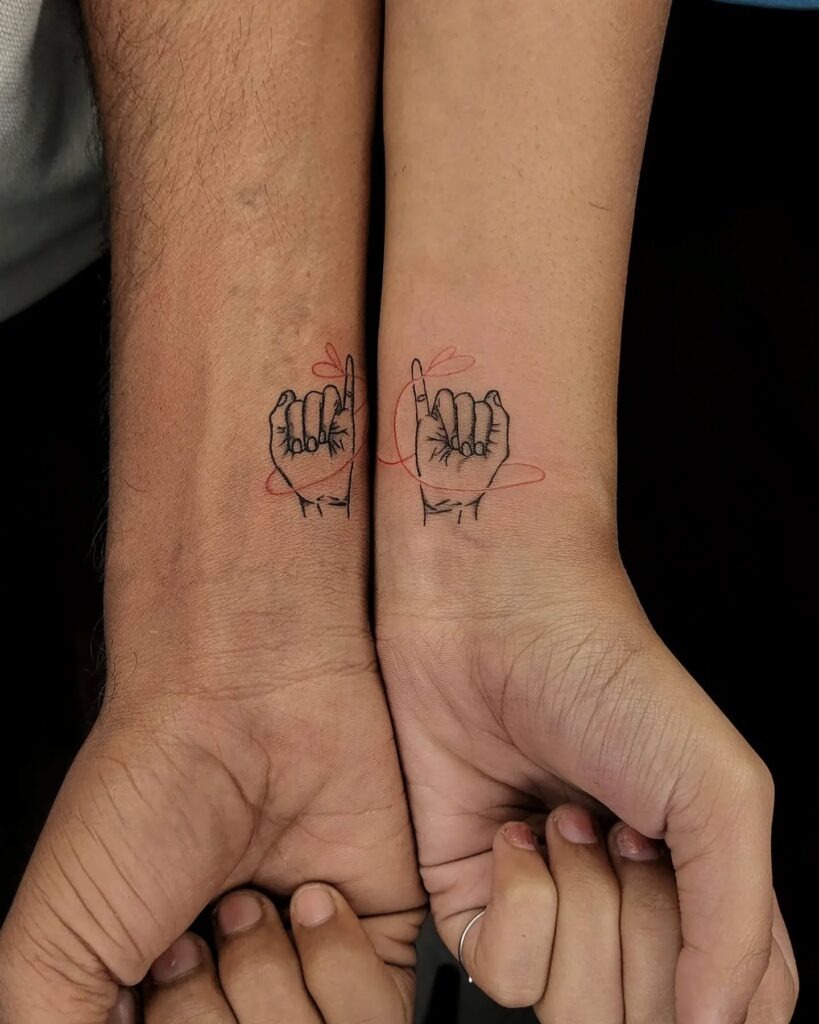 Pinky Promise Couple Tattoos Tattoo Design