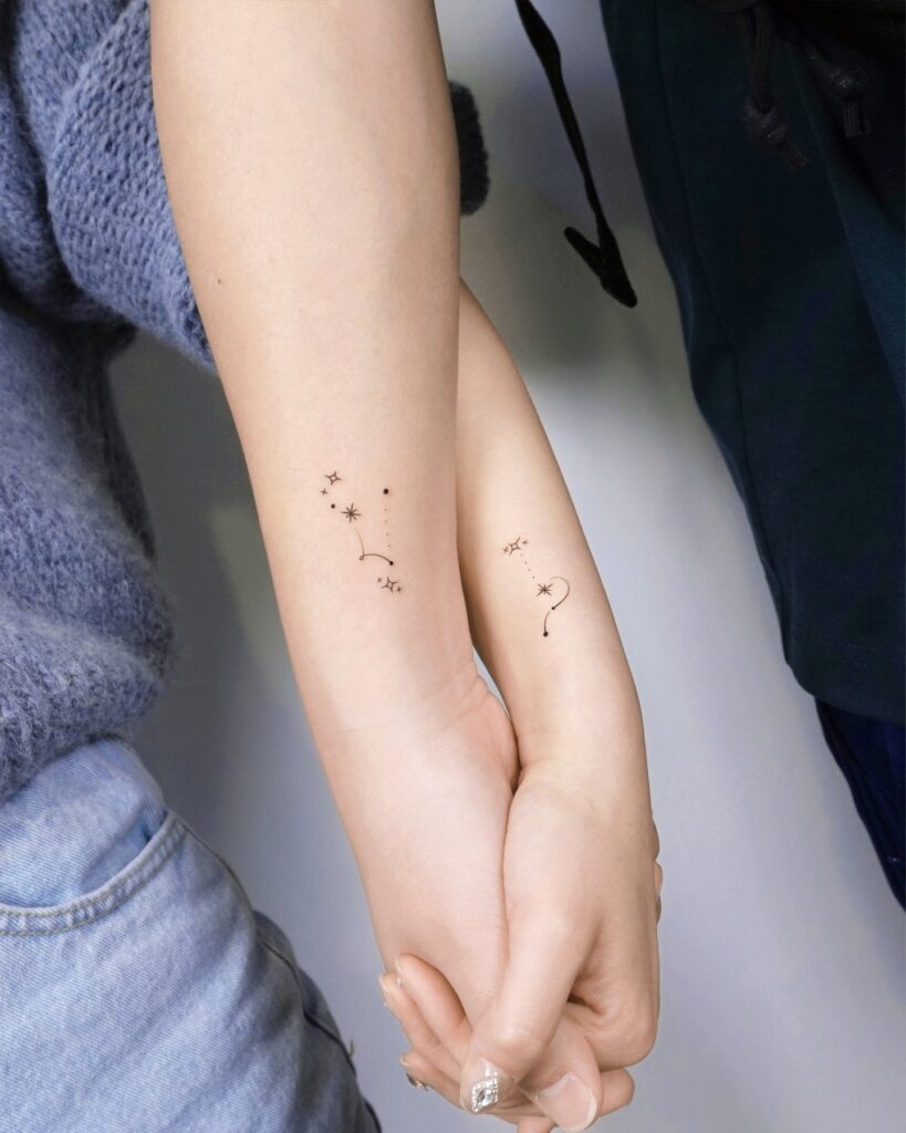 Zodiac Sign Couple Tattoos Tattoo Design