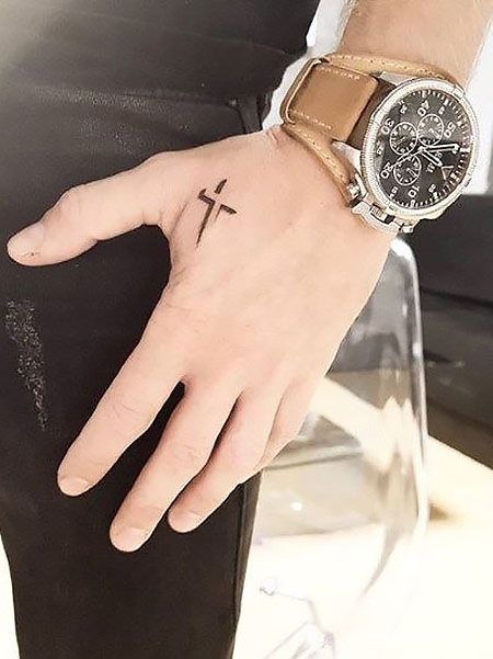 Minimalist Cross Wrist Tattoo Tattoo Design