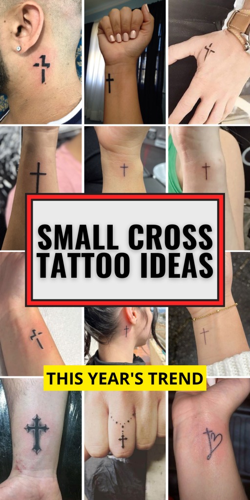 Red Ink Cross Wrist Tattoo Tattoo Design