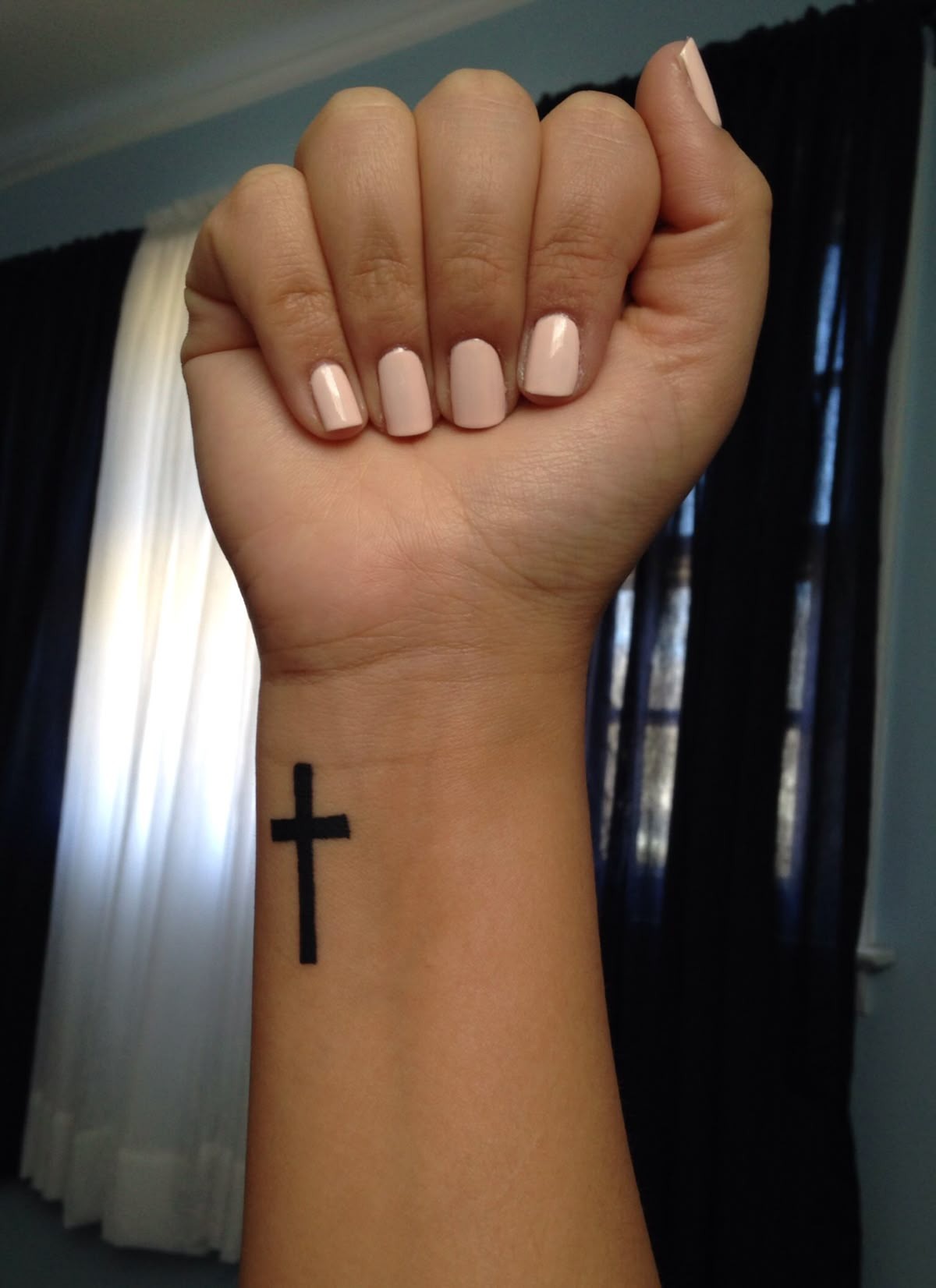 Small Cross Finger Tattoo Tattoo Design