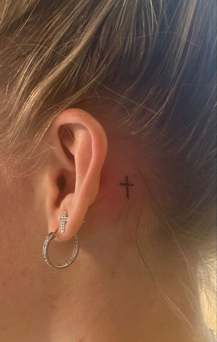 Small Cross on Hand Tattoo Tattoo Design