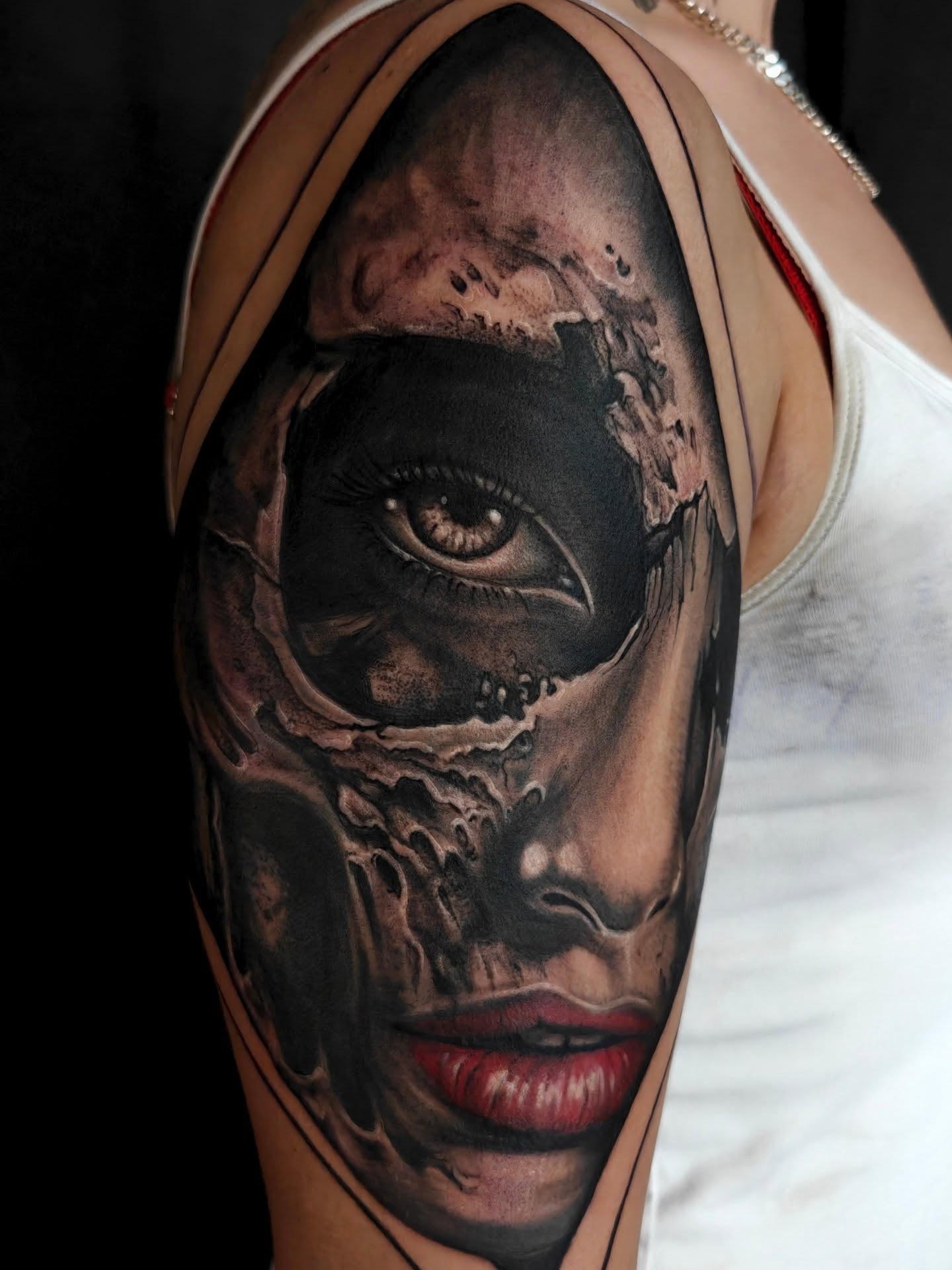Cracked Shadow Queen Tattoo Tattoo Design