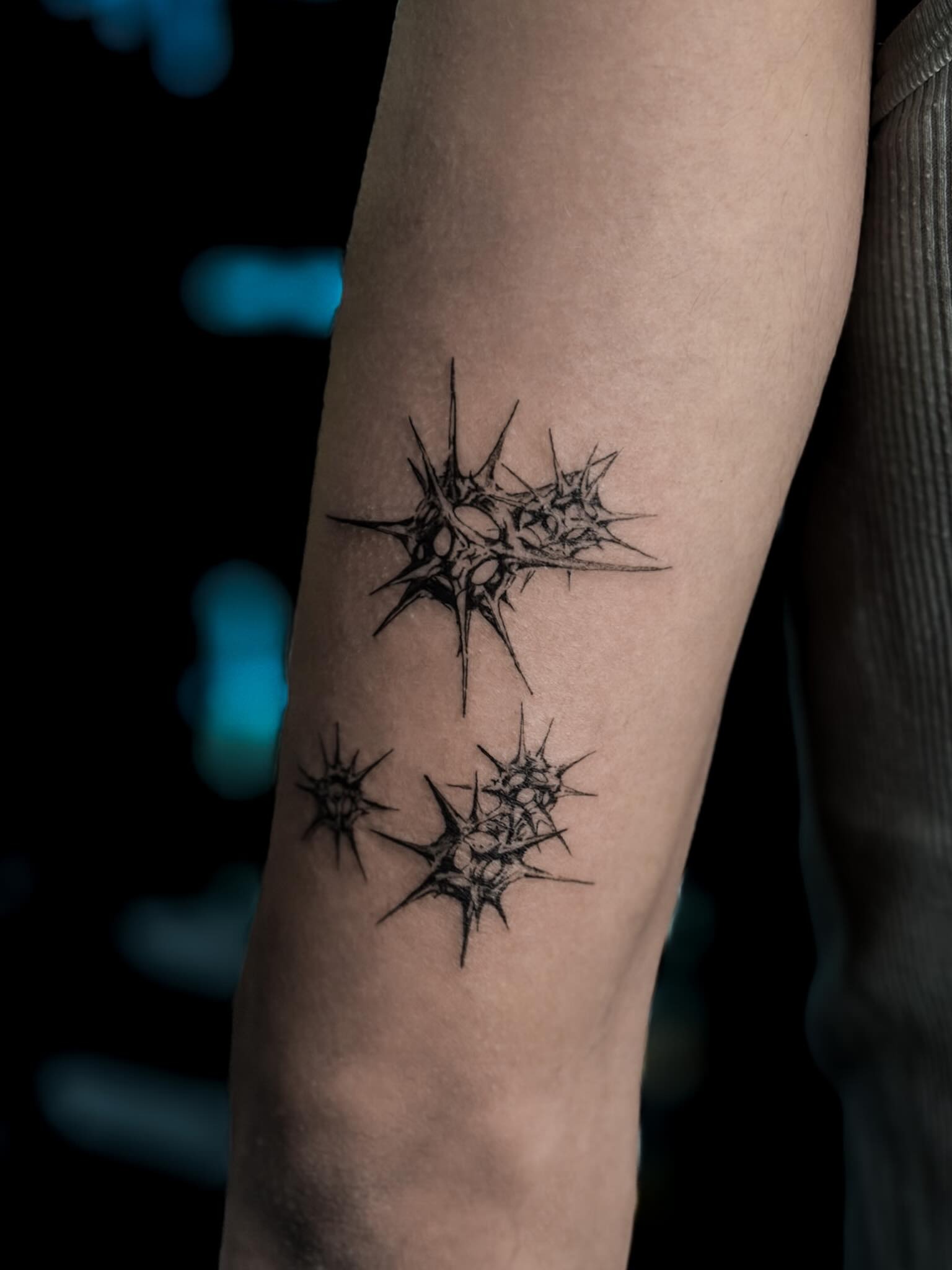 Thorned Dark Star Tattoo Tattoo Design