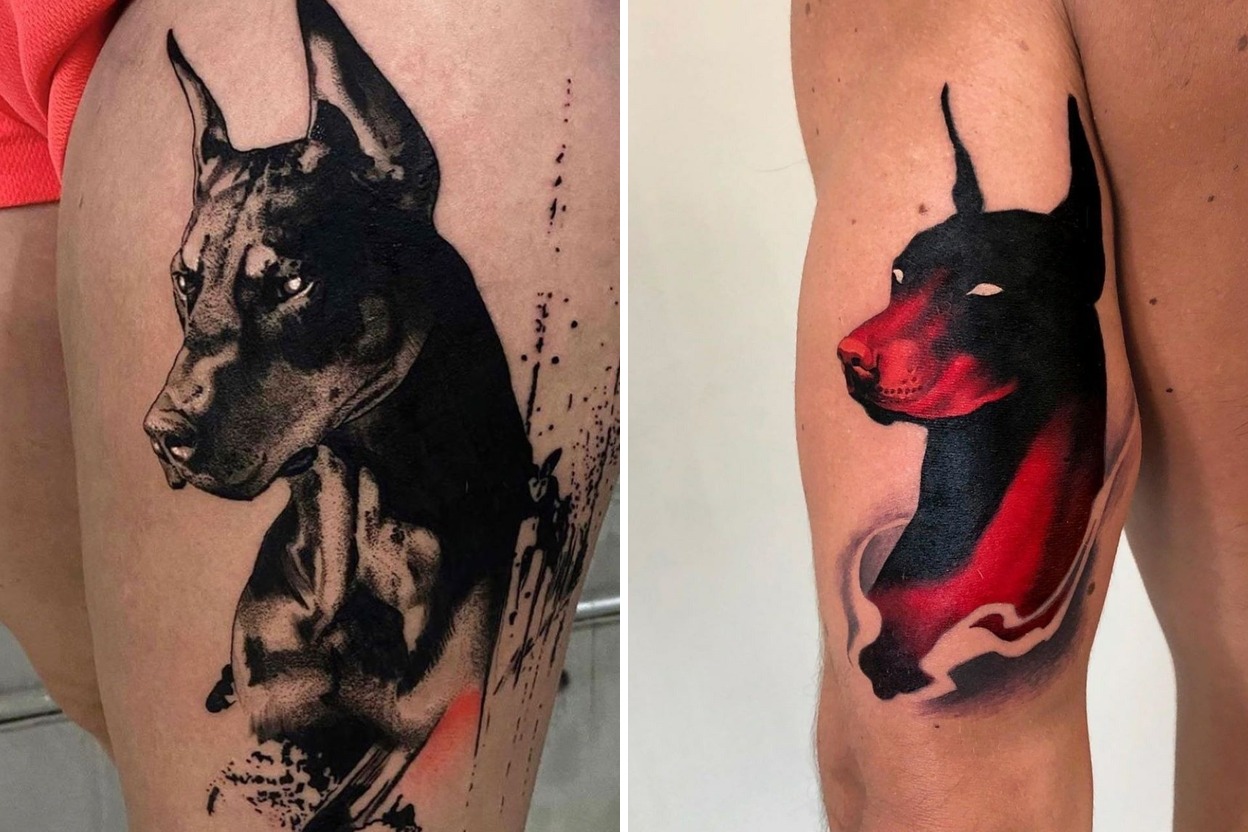 27+ Small Doberman Tattoo Ideas For Expressive Body Art Featured Lookbook Collage