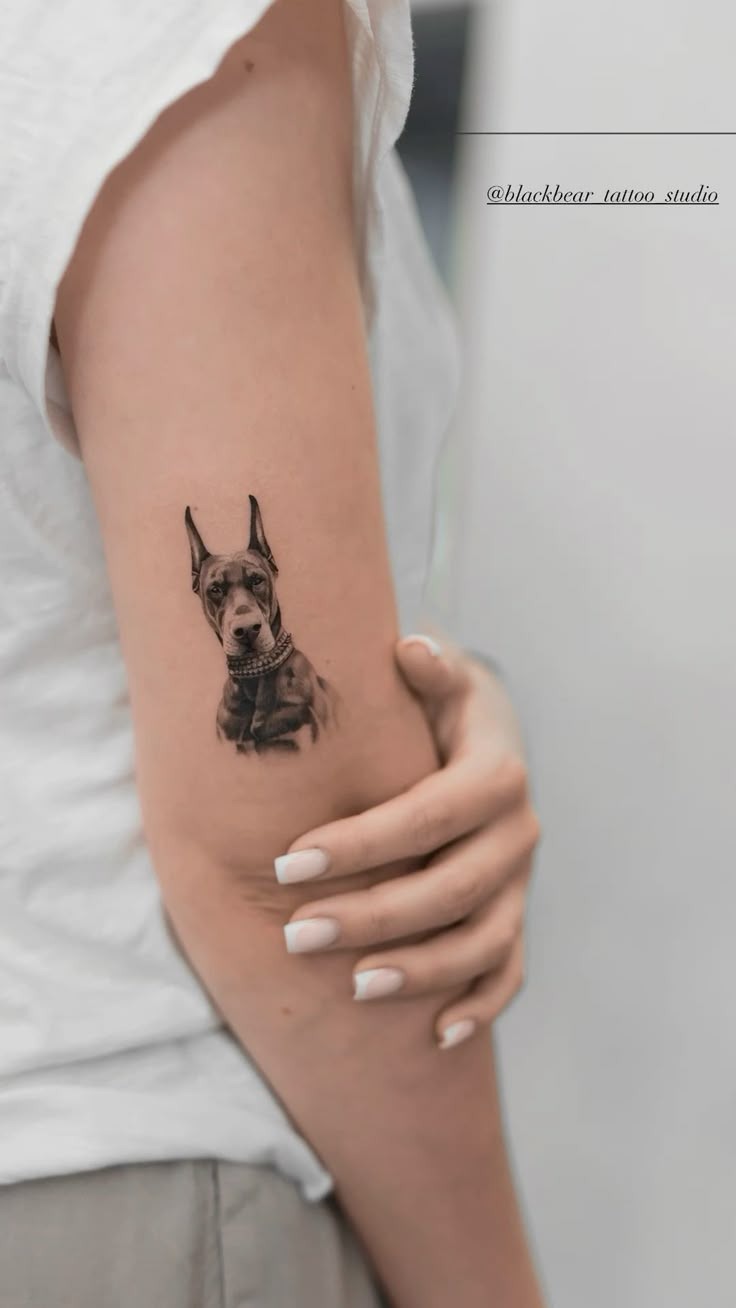 Micro Fine Line Portrait Tattoo Design