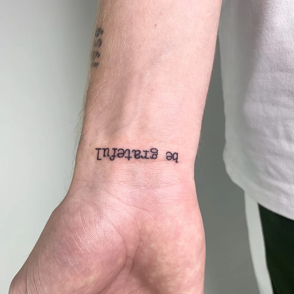 Be Strong Wrist Tattoo Tattoo Design