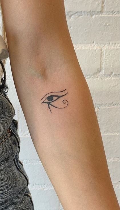Tiny Eye of Horus Inner Arm Tattoo Tattoo Design