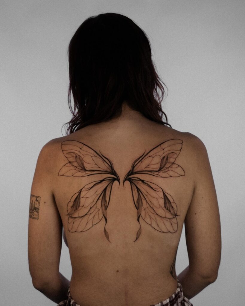 Fairy Wings Back Tattoo Tattoo Design