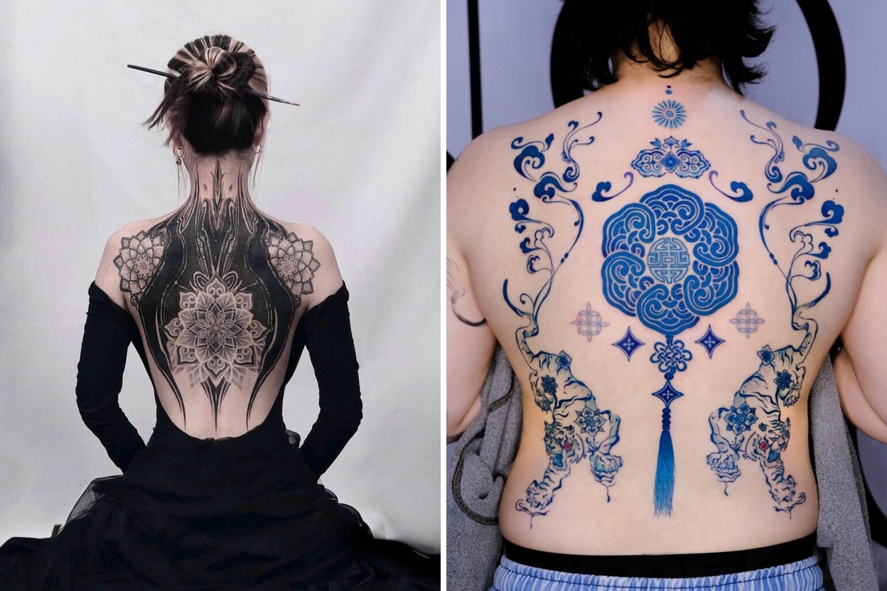 70+ Small Feminine Back Tattoo Ideas & Inspiration Featured Lookbook Collage