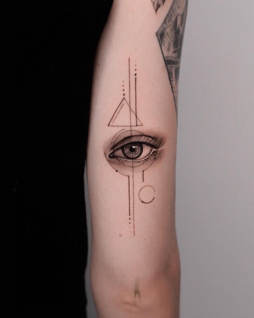 Geometric Eye Tattoo Tattoo Design