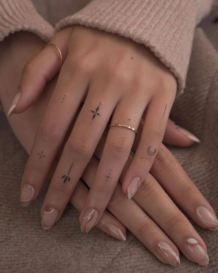 Minimalist Dot and Line Tattoos Tattoo Design