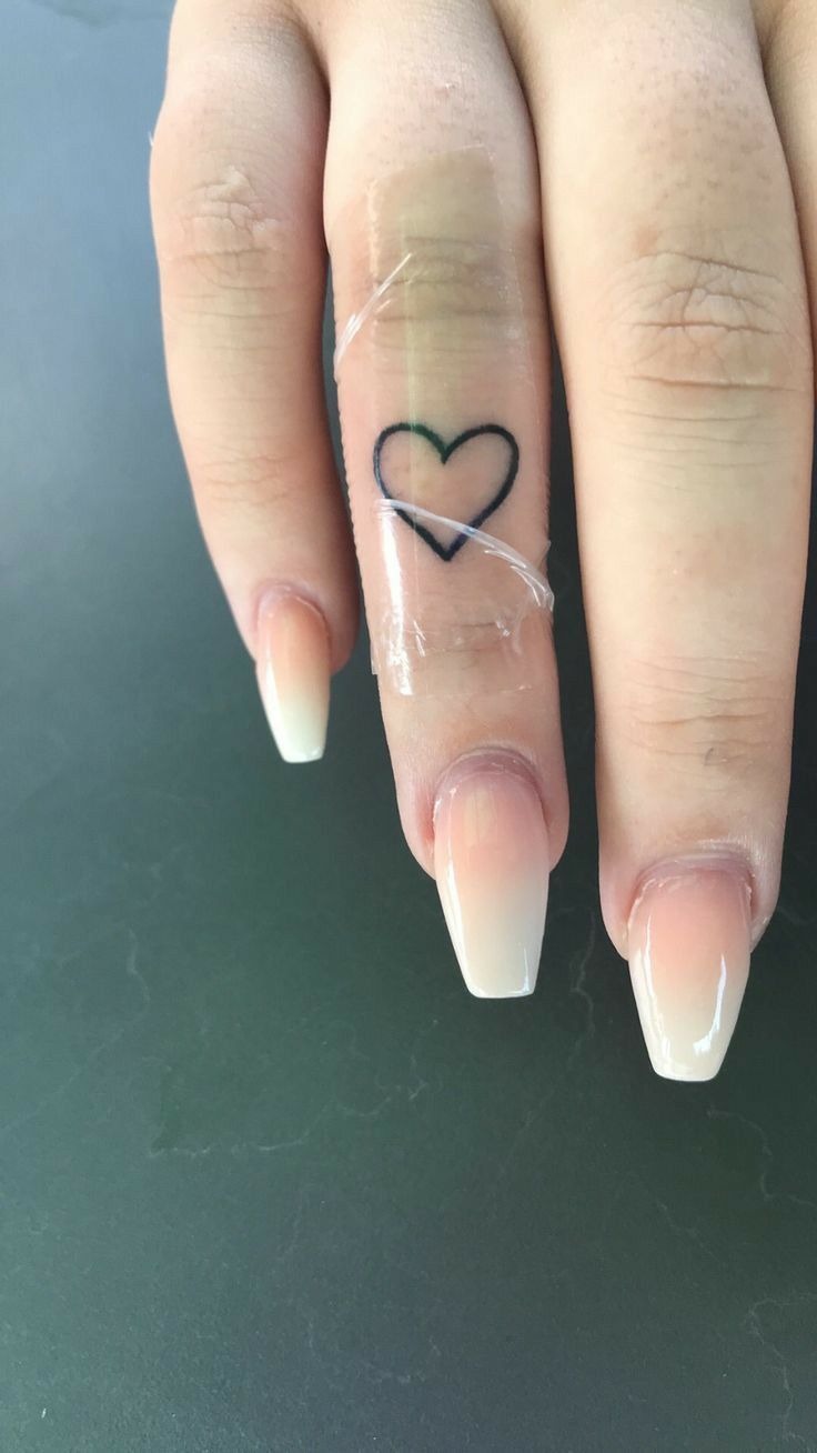 Simple Heart Line Tattoo Tattoo Design