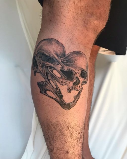 Dark Gemini Skull Duality Tattoo Tattoo Design