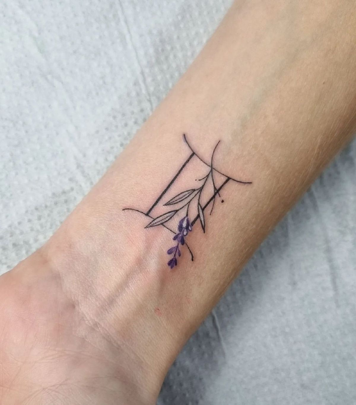 Floral Gemini Wrist Tattoo Tattoo Design