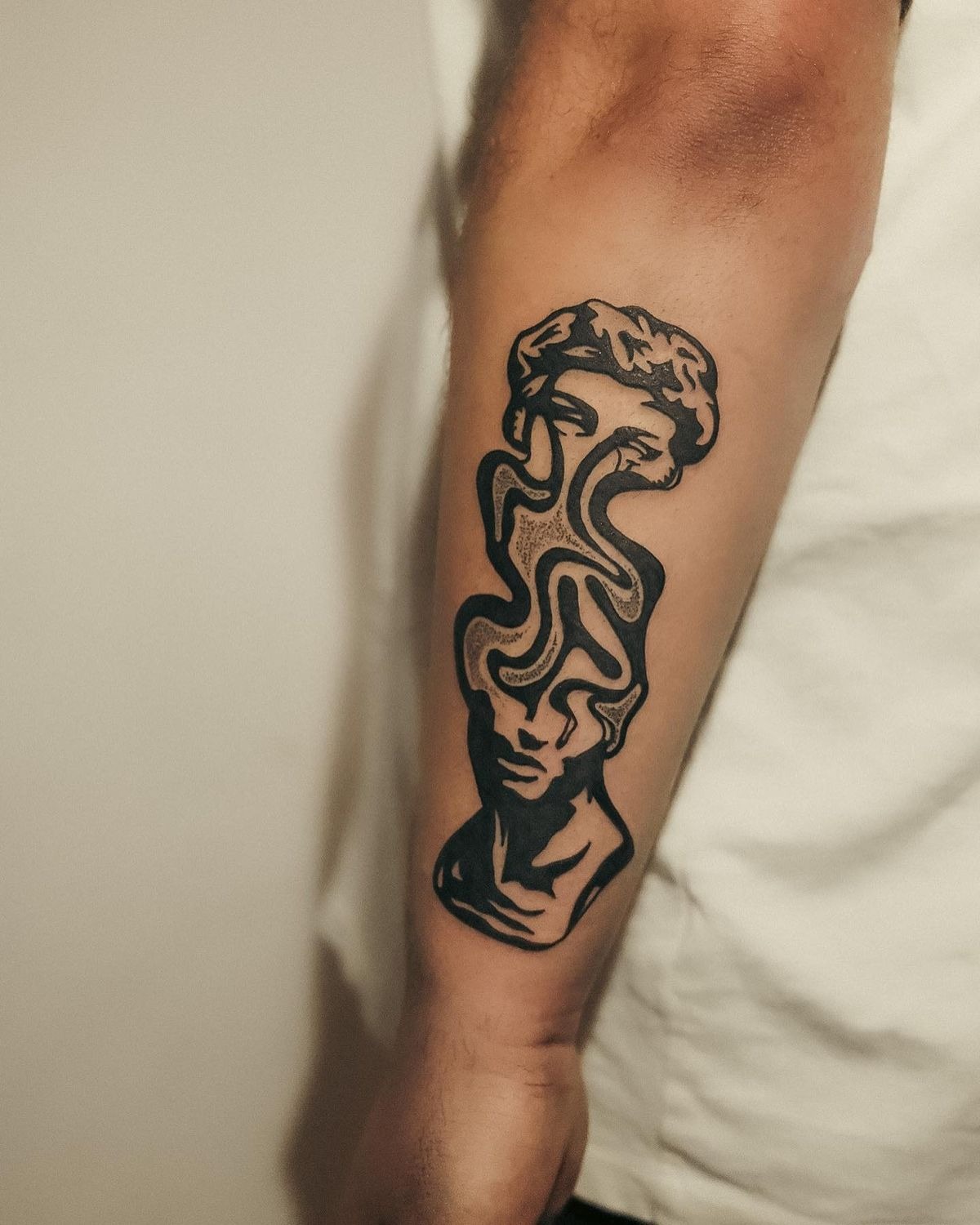 Surreal Dual-Face Gemini Tattoo Tattoo Design