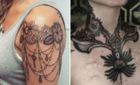 30+ Small Lace Tattoo Ideas & Inspiration