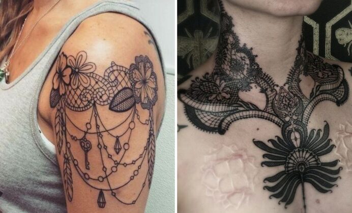30+ Small Lace Tattoo Ideas & Inspiration
