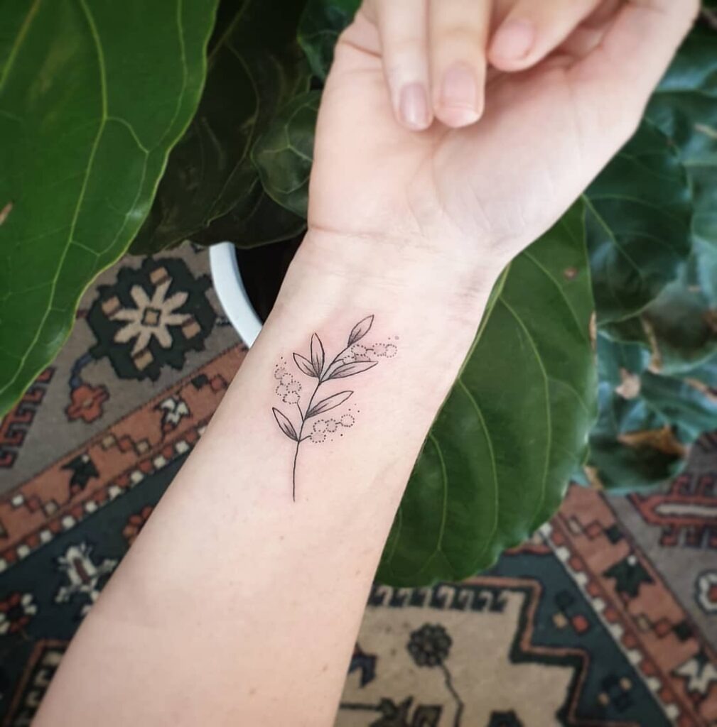 Delicate Branch Wrist Tattoo Tattoo Design