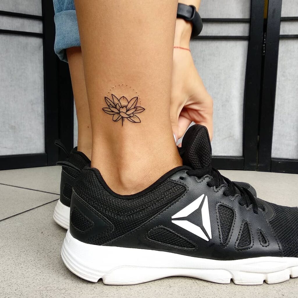 Lotus Ankle Tattoo Tattoo Design