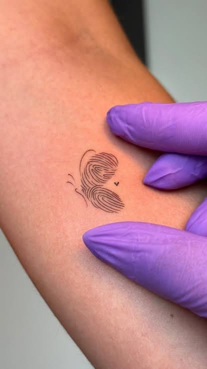 Fingerprint Heart Tattoo Tattoo Design