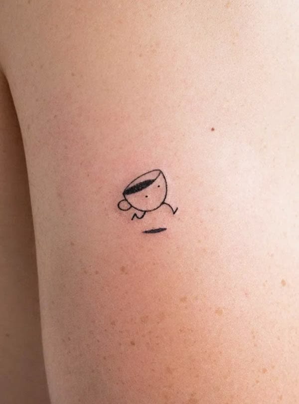 Minimal Teacup Tattoo Tattoo Design