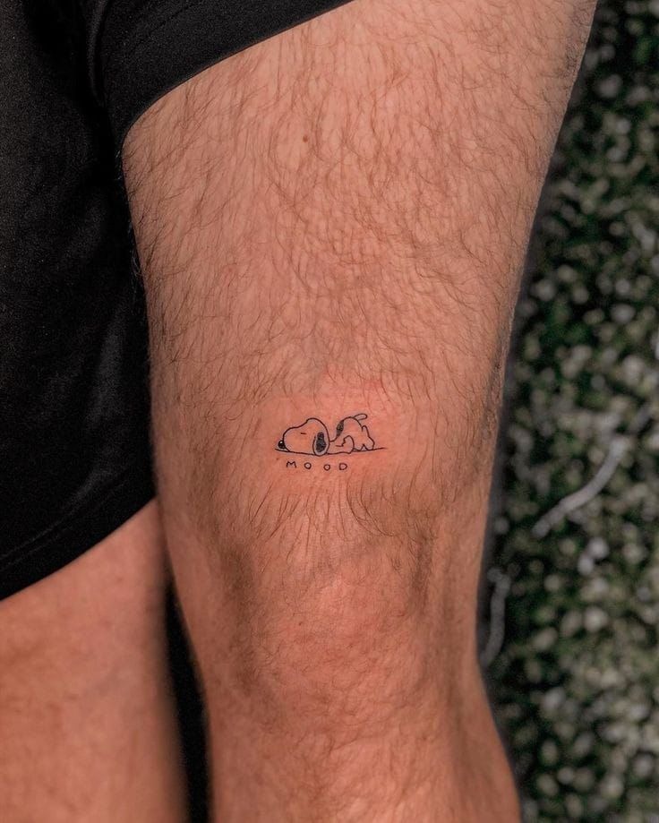 Tiny Sleeping Mood Tattoo Tattoo Design
