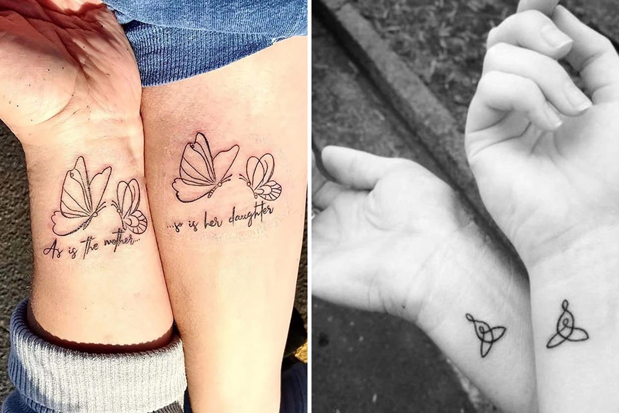 17+ Small Mother Daughter Tattoo Ideas With Deep Meanings Featured Lookbook Collage