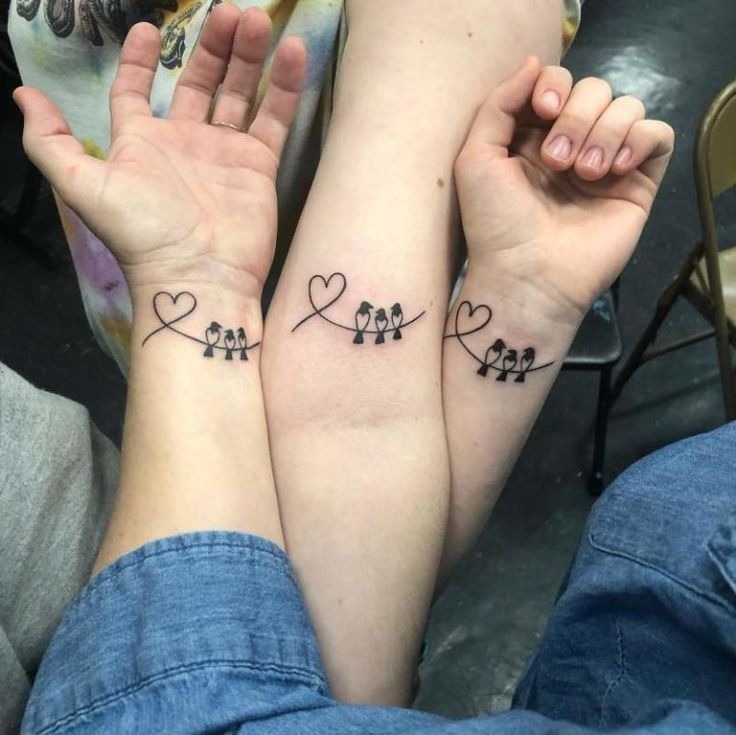 Whimsical Cat and Heart Tattoo Design