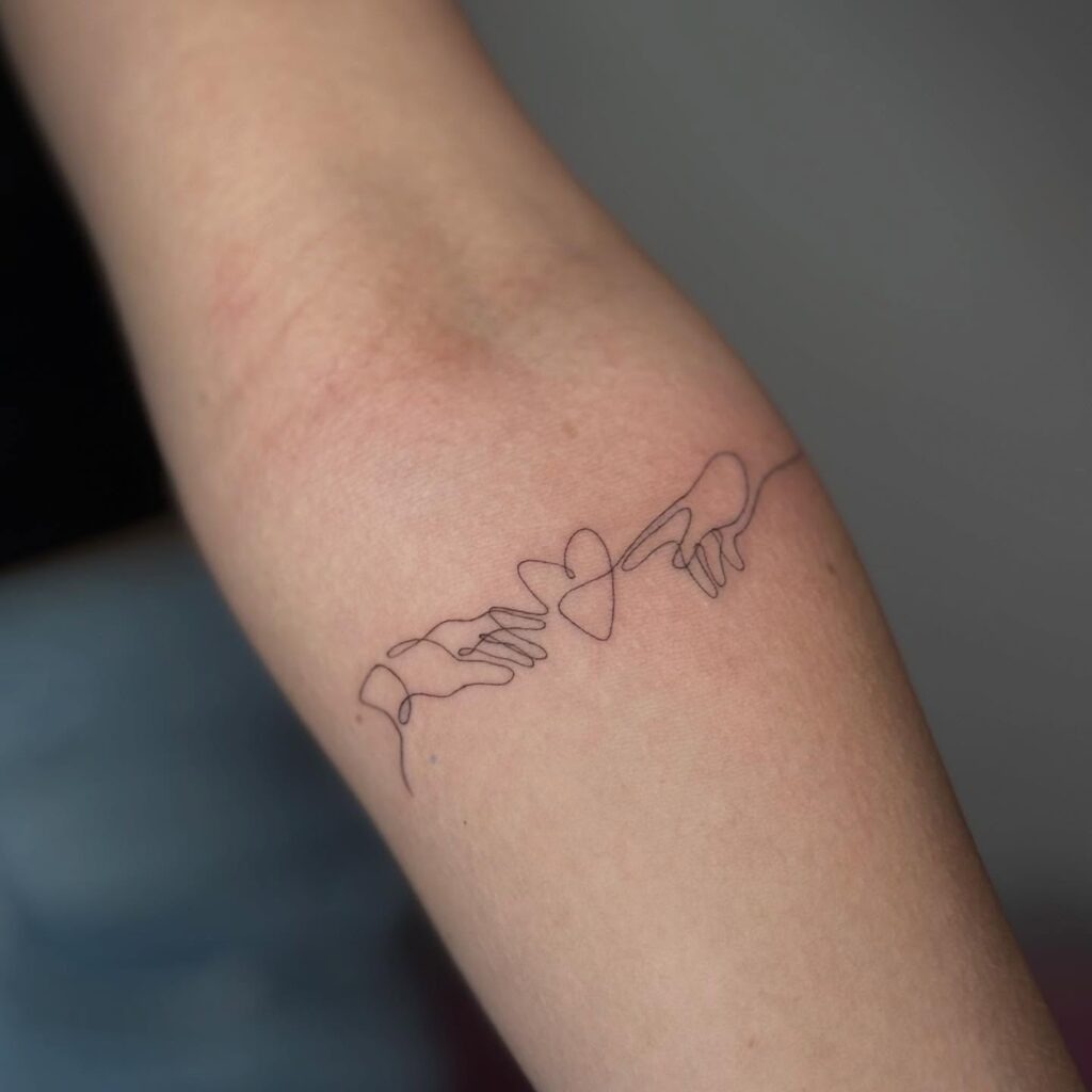 Heart Connection Hands Tattoo Tattoo Design