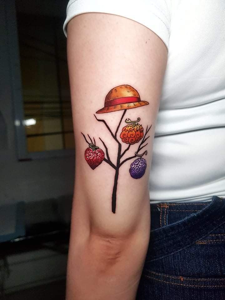 Devil Fruit Tree Piece Tattoo Design