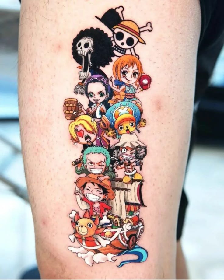 Luffy Gear 5 Shadowed Masterpiece Tattoo Design
