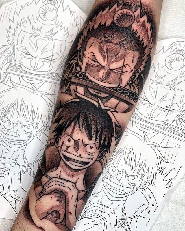 Sanji Tarot Card "The Fool" Tattoo Design