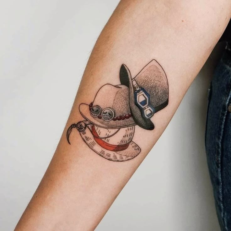 Trio Hat Tribute (Ace, Luffy, Sabo) Tattoo Design