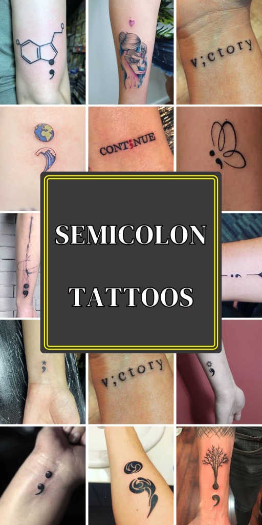 For those who love classic and tiny tattoo ideas, this bold semicolon wrist design is a timeless choice.