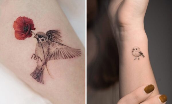 31+ Small Sparrow Tattoo Ideas & Inspiration