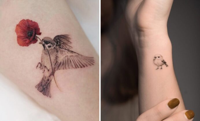 31+ Small Sparrow Tattoo Ideas & Inspiration