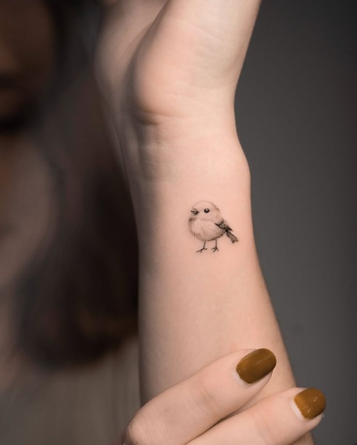 Twin Flying Sparrows on Shoulder Tattoo Design