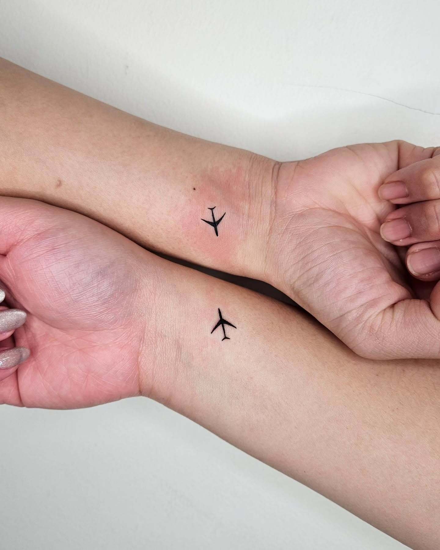 Tiny Airplane Wrist Tattoo Tattoo Design