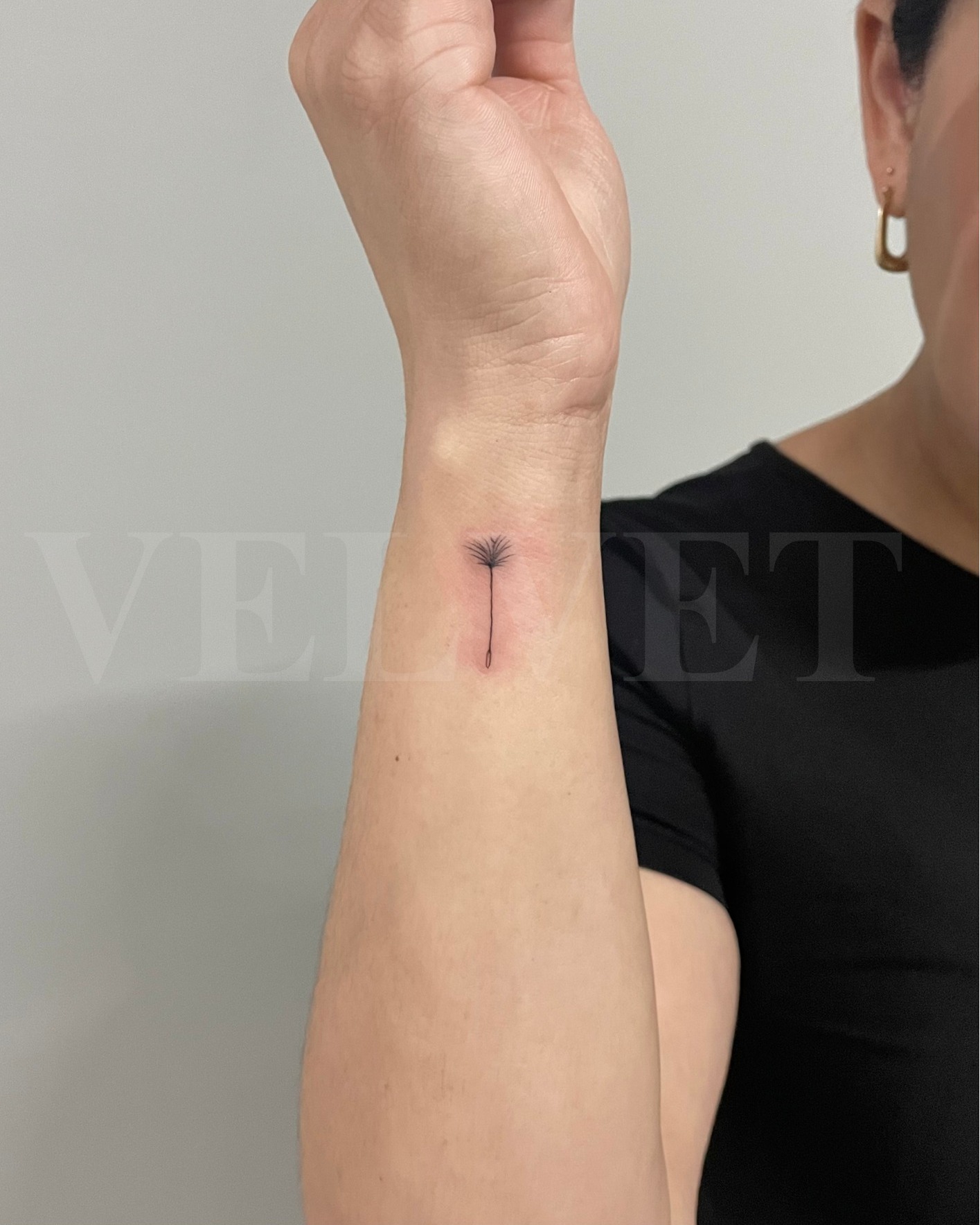 Tiny Dandelion Seed Wrist Tattoo Tattoo Design
