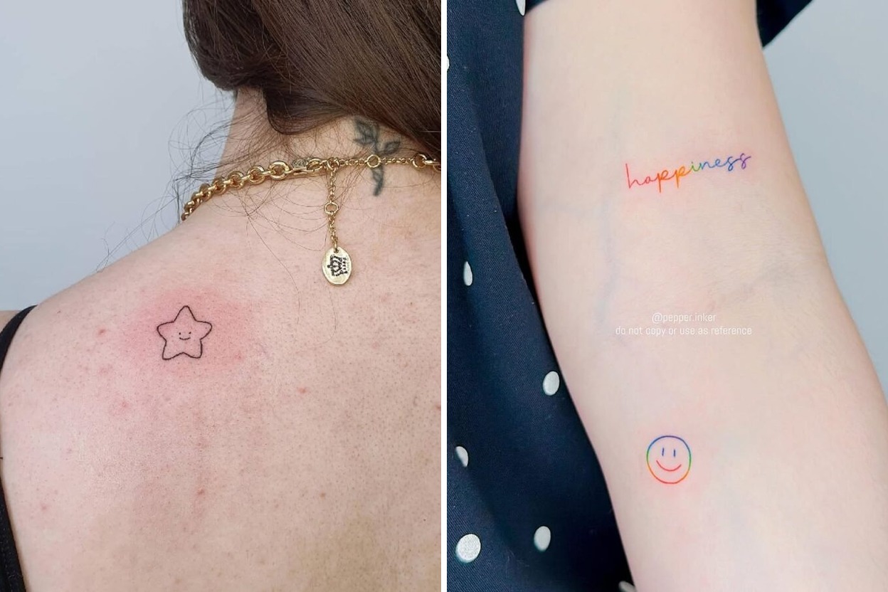 57+ Smiley Face Tattoo Ideas With Inspiring Artistic Placement Featured Lookbook Collage