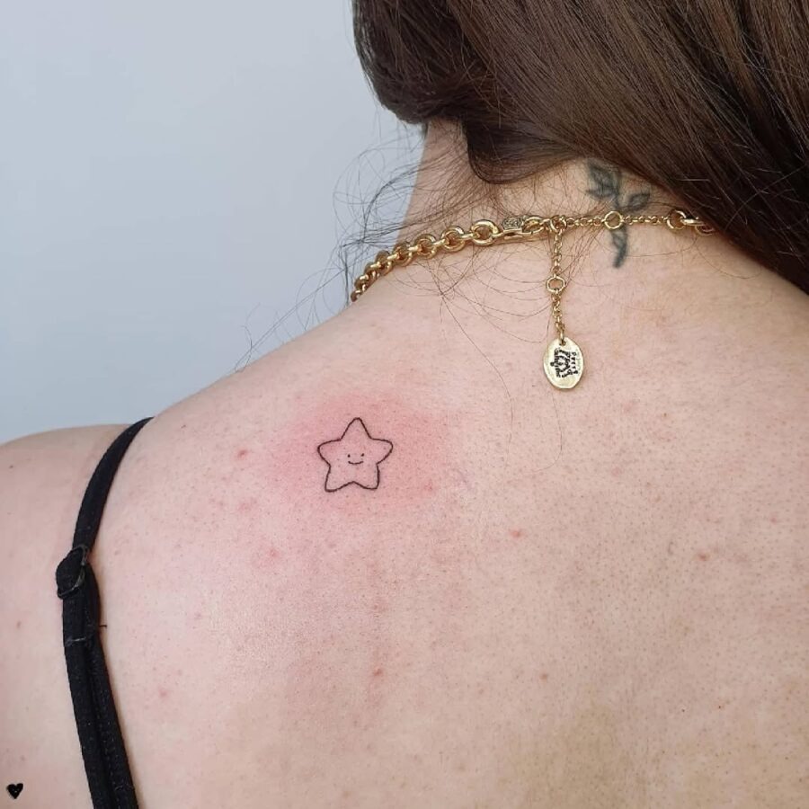 Minimalist star tattoo for a playful vibe Tattoo Design