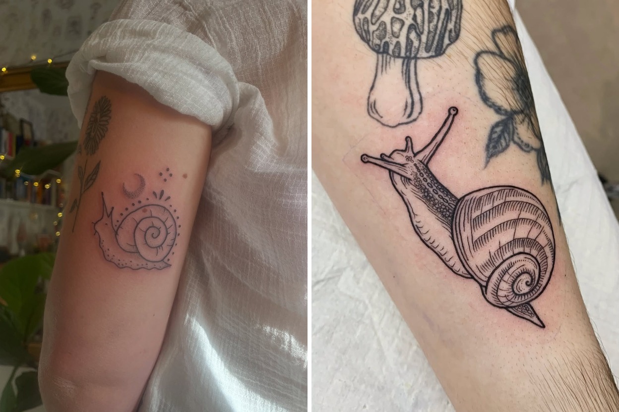 Snail Tattoo Ideas That Make a Bold Artistic Statement Featured Lookbook Collage