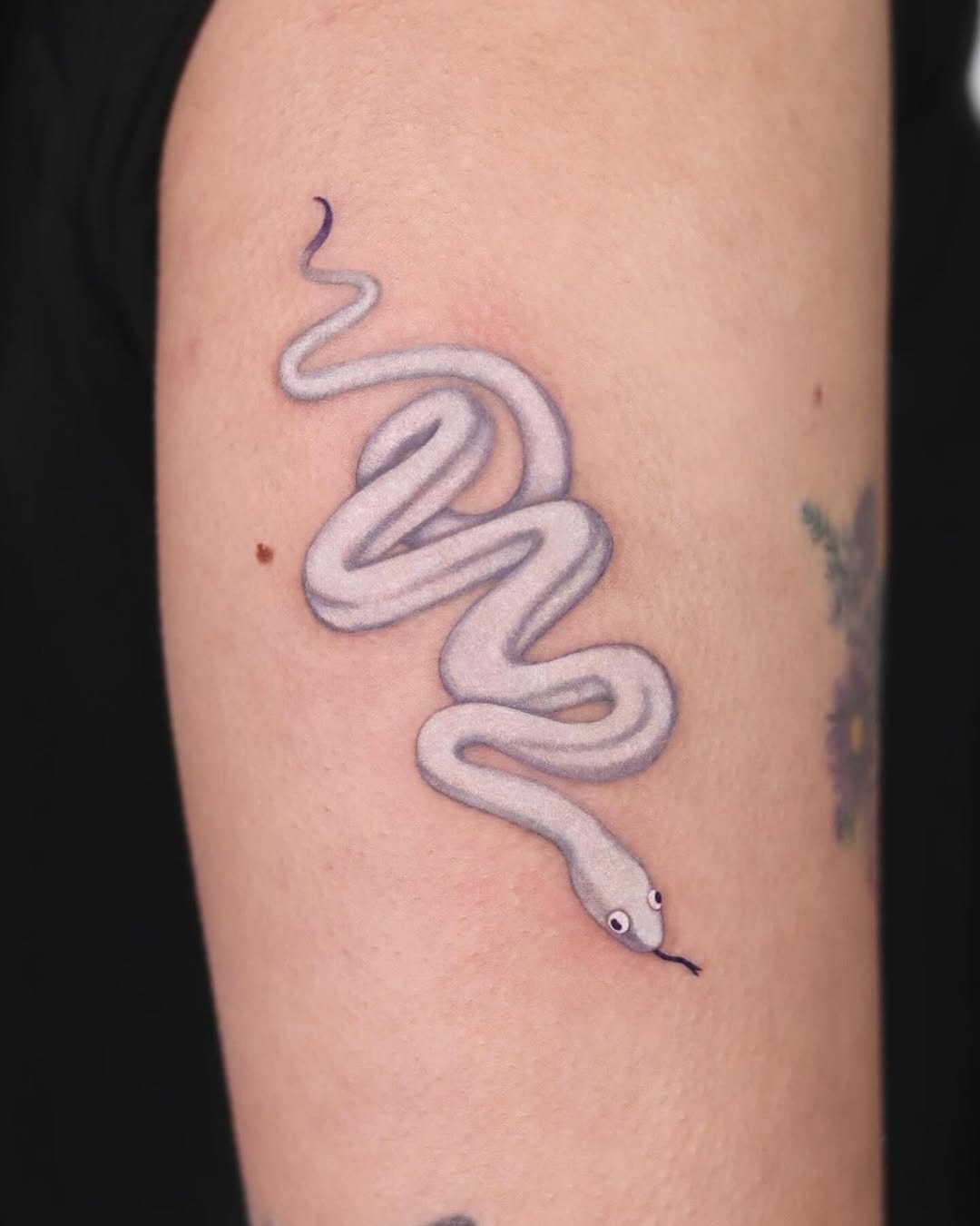 Elegant minimalist snake tattoo design Tattoo Design