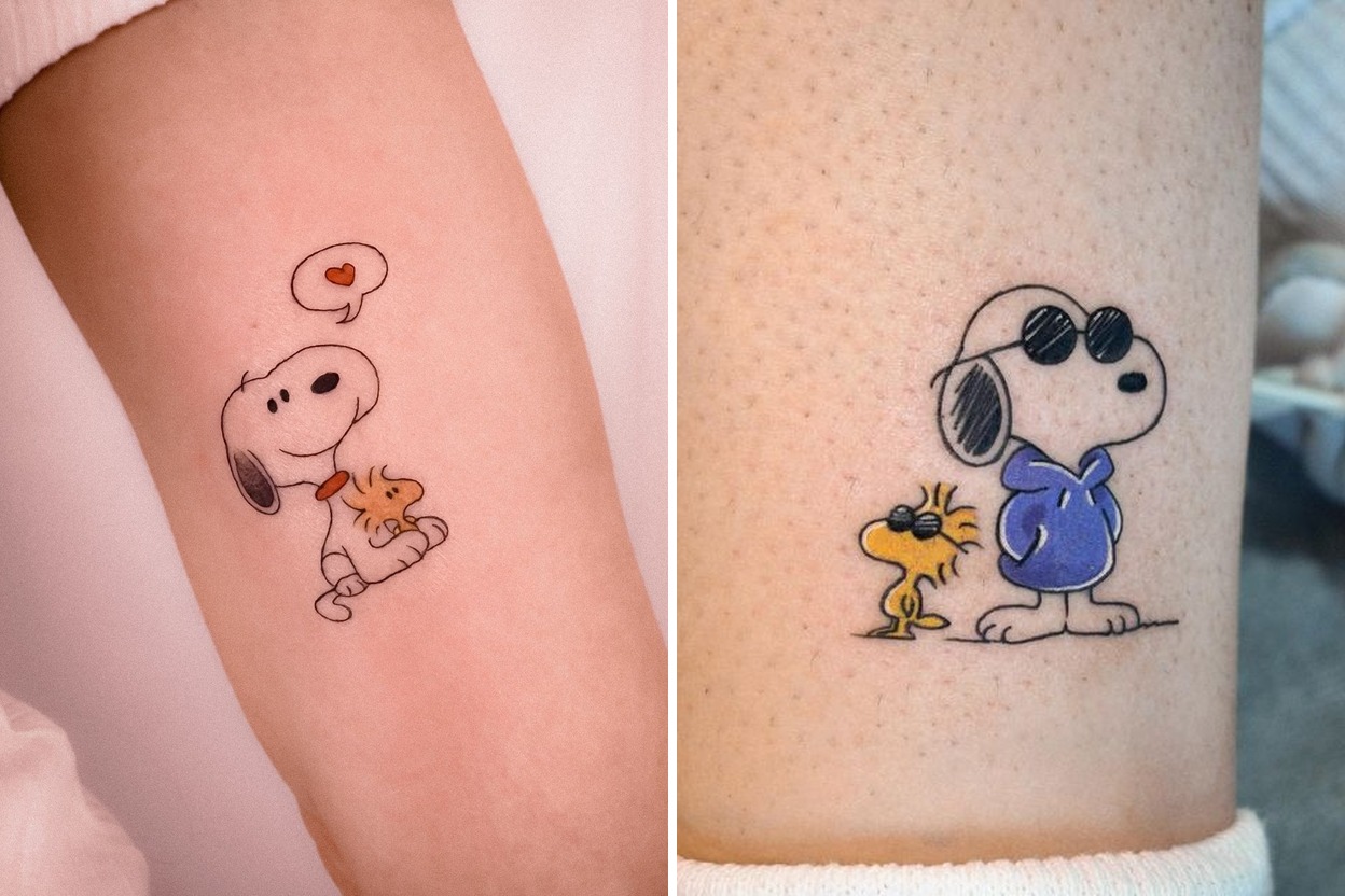 27+ Snoopy Tattoo Ideas With Nostalgia and Heart Featured Lookbook Collage